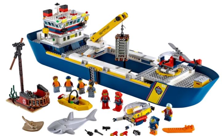 LEGO City 60264 Le sous-marin d'exploration, Jouet Enfants 5 ans