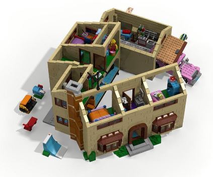 Lego® La maison des Simpson, Brick-It, Location de Lego